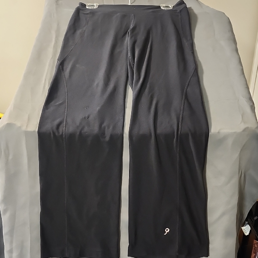 Running Room Black Straight‑Leg Walking / Yoga Pants Size XL – Stretch Comfort